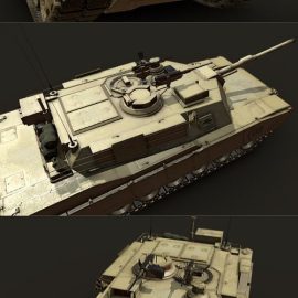 M1A2 Abrams Tank – Low Poly 3D Model Free Download