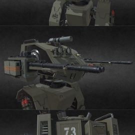 Mech_PVO 3D Model Free Download