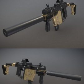 Modular Submachine Gun 3D Model Free Download