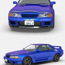 Nissan Skyline R32 GT-R 3D Model Free Download