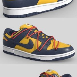 Off White x Nike Dunk Michigan Free Download