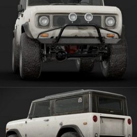 Old Classic Off-Road SUV 3D Model Free Download