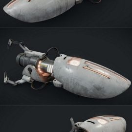 Portal gun (Destroyed Aperture) 3D Model Free Download