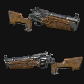 Revolver Metro Exodus 3D Model Free Download