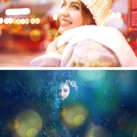 Romantic Bokeh Backgrounds Bundle for Photoshop Free Download