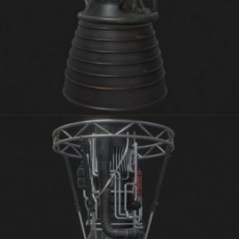 SL-09 Rocket Engine 3D Model Free Download