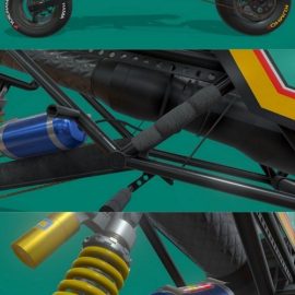 Sci-Fi Racing Bike 3D Model Free Download