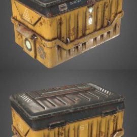 Sci-fi Container 3D Model Free Download