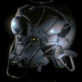 Sci-fi Helmet 3D Model Free Download