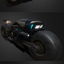 Sci-fi Motorcycle Project_MX_2 3D Model Free Download