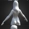 Stylized Female Large Breasts Highpoly version 3D Model Free Download