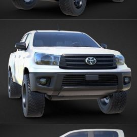 Toyota N80 Hilux Stock 3D Model Free Download