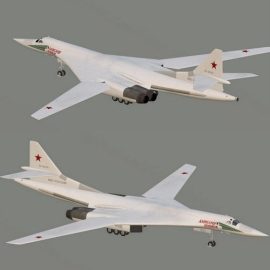 Tupolev Tu-160 Strategic bomber 3D Model Free Download