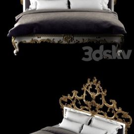 Venetian king gold decorated bed Free Download