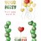 Watercolor Balloons for Celebrations Clipart PNG Free Download