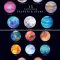 15 watercolor planets and stars set Free Download