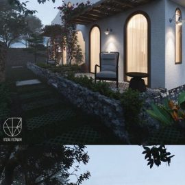 3D Villa Exterior by Tran Trung Hieu Free Download