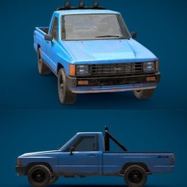 Blue Pickup Truck Free Download