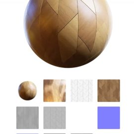 CGAXIS Physical 7 PBR Patterned Wooden Walls Collection Free Download