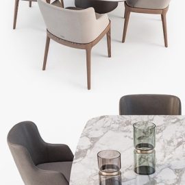 Cattelan Italia Giano table Magda chair set Free Download