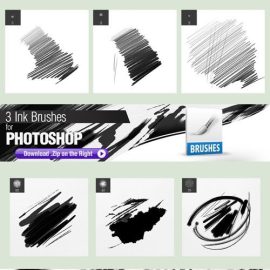 Charcoal & Pencil Brushes Pack for Photoshop Free Download