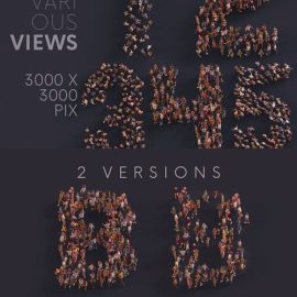 CreativeMarket Big Crowd 3D Lettering 10996366 Free Download