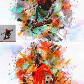 Creativemarket – Sport Painting Effect Photoshop Action 11640452 Free Download