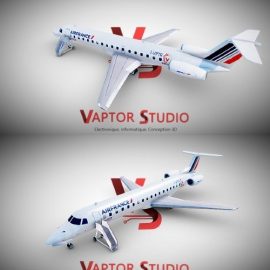 EMBRAER 145 3d model Free Download