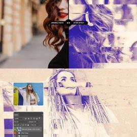 Grunge Glitch Photo Effect Free Download