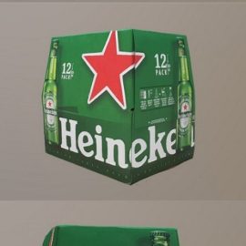 Heineken Box of Beer 12 Pack 3D Model Free Download