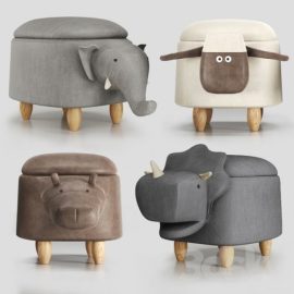 Hippo childrens storage stool Free Download