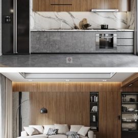 Living Kitchenroom by NguyenTienDat Free Download