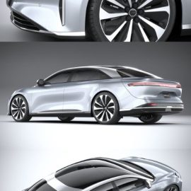 Lucid Air 2021 3d model Free Download