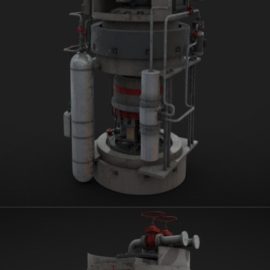 Machinery device 3D model Free Download