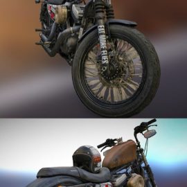 Señor MotorCycle Bike -Photogrammetry Scan Free Download