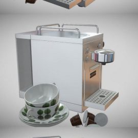 Sjostrand Espresso Machine 3D Model Free Download