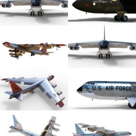 B-52 Stratofortress 3D model Free Download