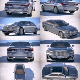 BMW 7-series G12 long 2020 3D Model Free Download