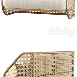 Carry rattan loveseat SA11 / Double rattan sofa Free Download Free Download