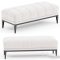 Eichholtz Aurelio White Tufted Upholstered Bench Free Download