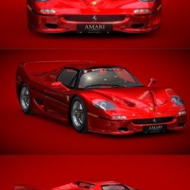 Ferrari F50 1995 3D Model Free Download