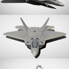 Lockheed Martin F-22 Raptor 3d model Free Download