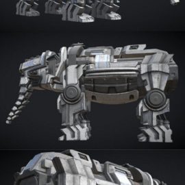 Robot Elephant 3D Model Free Download