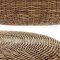 Round braided rattan pouf. California Free Download