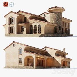 Spanish Colonial Villa Free Download