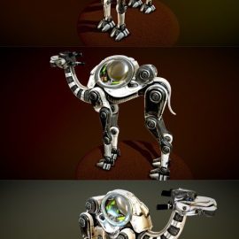 Techno Camel 3D model Free Download