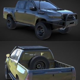 Toyota N80 Hilux Offroad 3D model Free Download