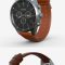 Wristwatch with Leather Strap 3D Model Free Download