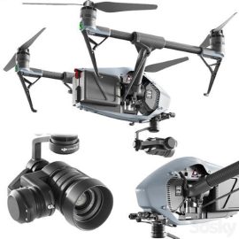 DJI inspire 2 | Vray+Corona Free Download