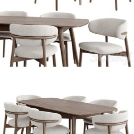 Dinning Set 47 | Vray Free Download